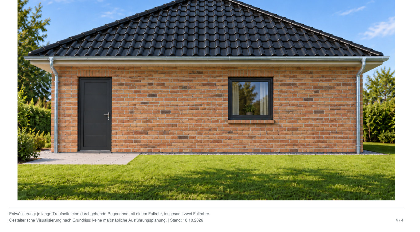 Bungalow rechte Hausseite